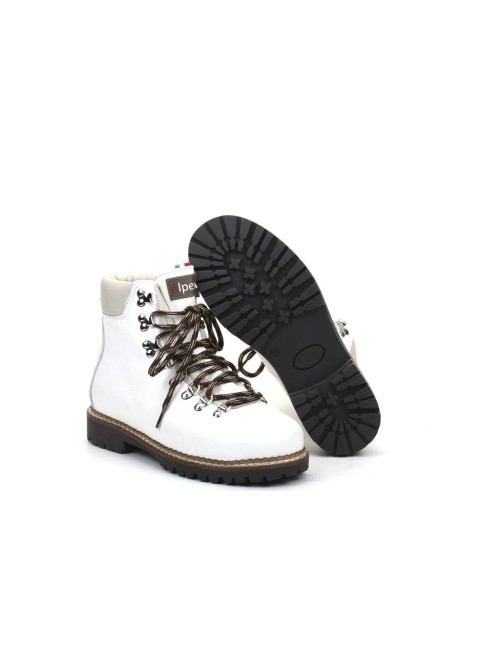 SCHNUERSTIEFELETTE MIT FELL LIVIGNO