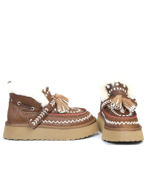 FURRY ANKLE BOOT DFH-12