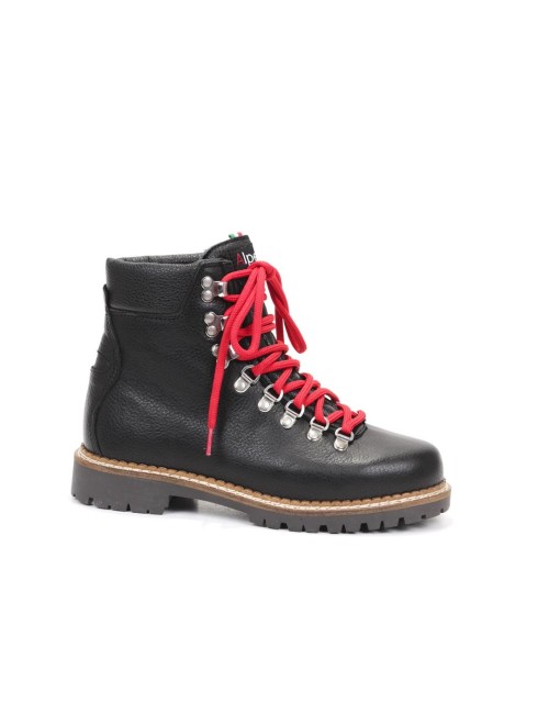 SCHNUERSTIEFELETTE MIT FELL LIVIGNO